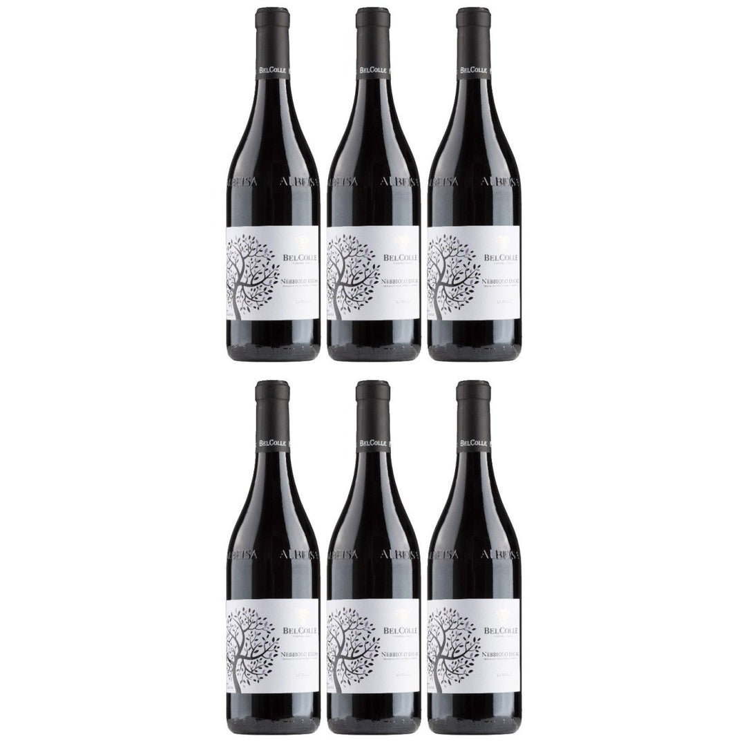 Bel Colle Nebbiolo d'Alba Rotwein Wein Trocken Piemont Italien (6 x 0,75l) - Versanel - 