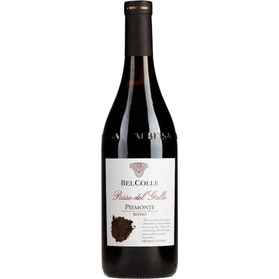 Bel Colle Piemonte Rosso Passo del Gallo Rotwein Wein Trocken Piemont Italien (6 x 0,75l) - Versanel - 