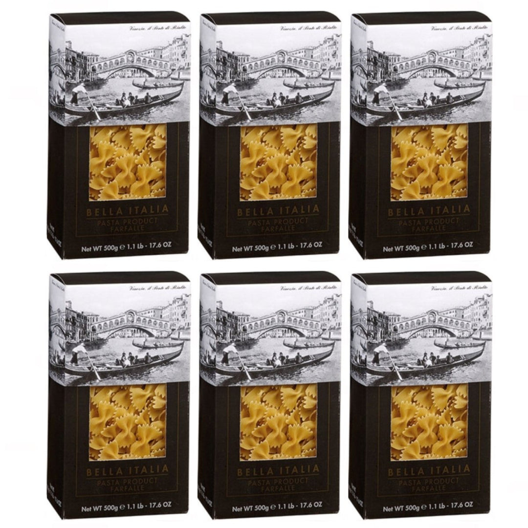Bella Italia Farfalle Schmetterlingsnudeln Italien (6 x 500g) - Versanel - 