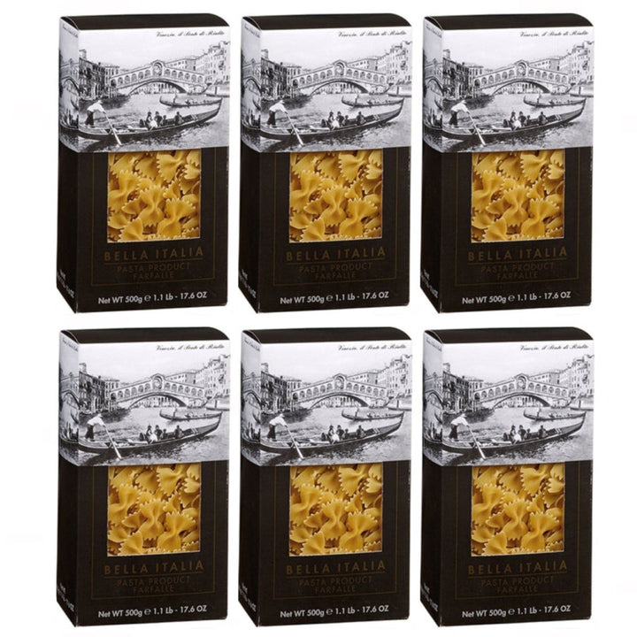 Bella Italia Farfalle Schmetterlingsnudeln Italien (6 x 500g) - Versanel - 
