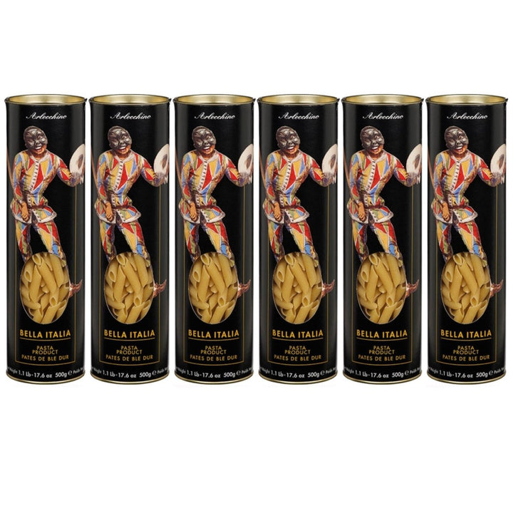 Bella Italia Penne rigate Edition Arlecchino Italien (6 x 500g) - Versanel - 