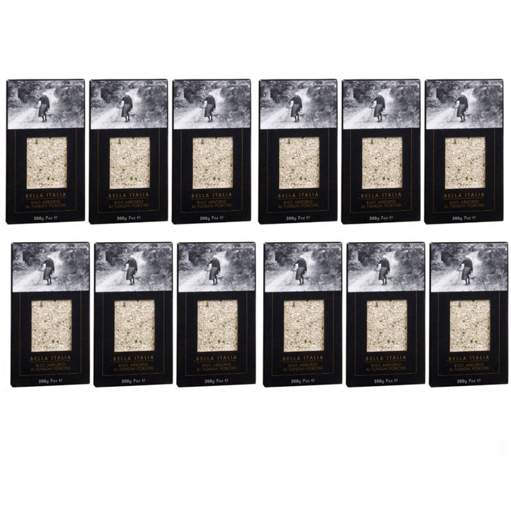 Bella Italia Riso Arborio ai funghi porcini Risotto mit Steinpilzen Italien (12 x 200g) - Versanel - 