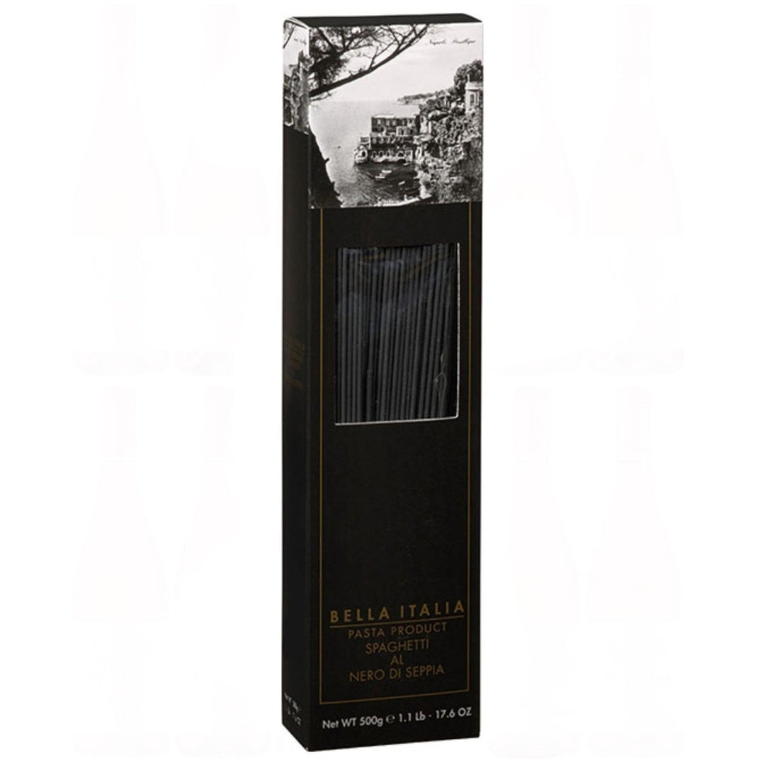 Bella Italia Spaghetti al Nero di Seppia Italien (12 x 500 g) - Versanel - 