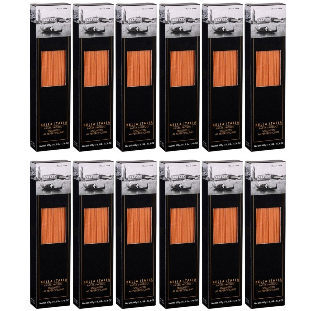 Bella Italia Spaghetti al Peperoncino Italien (12 x 500 g) - Versanel - 