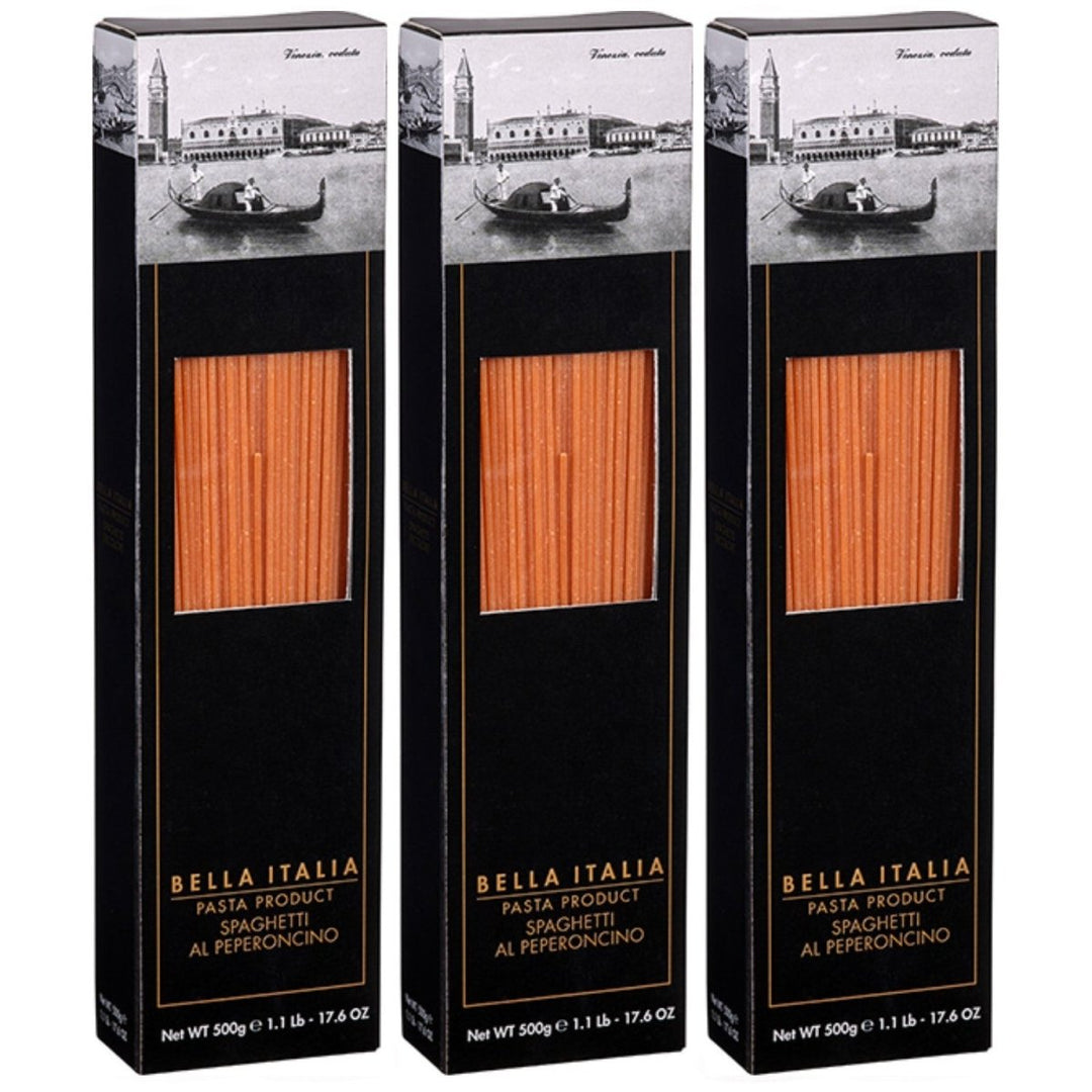 Bella Italia Spaghetti al Peperoncino Italien (3 x 500 g) - Versanel - 