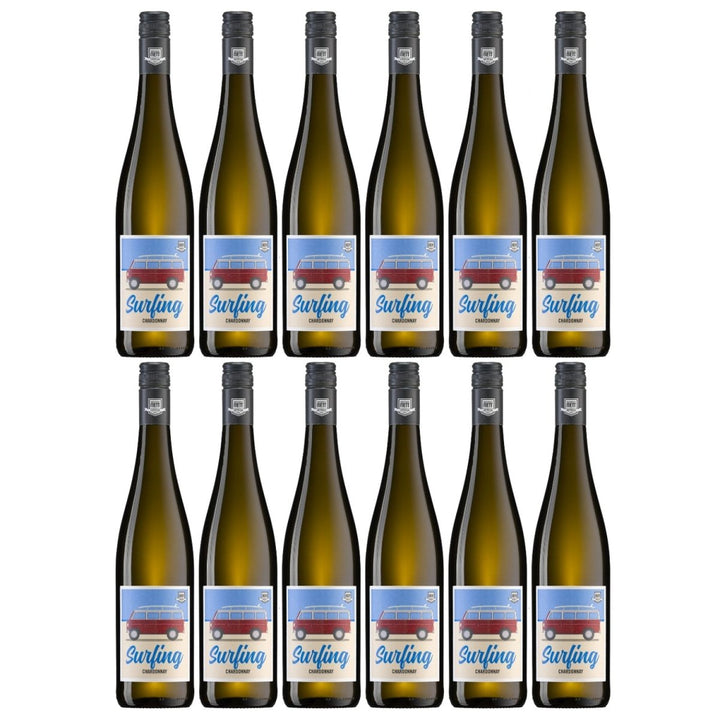 Bergdolt-Reif & Nett Surfing Chardonnay Weißwein Wein trocken Pfalz (12 x 0,75l) - Versanel -