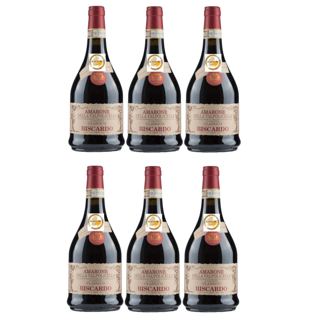 Biscardo Amarone della Valpolicella Veneto trocken Rotwein Rot Trocken Italien (6 x 0,75l) - Versanel - 