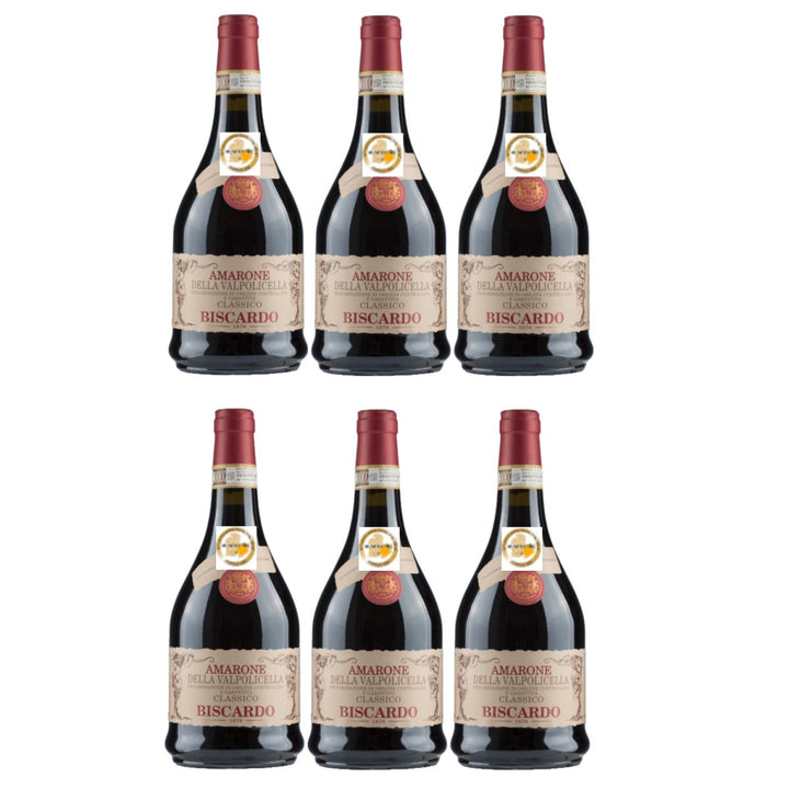 Biscardo Amarone della Valpolicella Veneto trocken Rotwein Rot Trocken Italien (6 x 0,75l) - Versanel - 