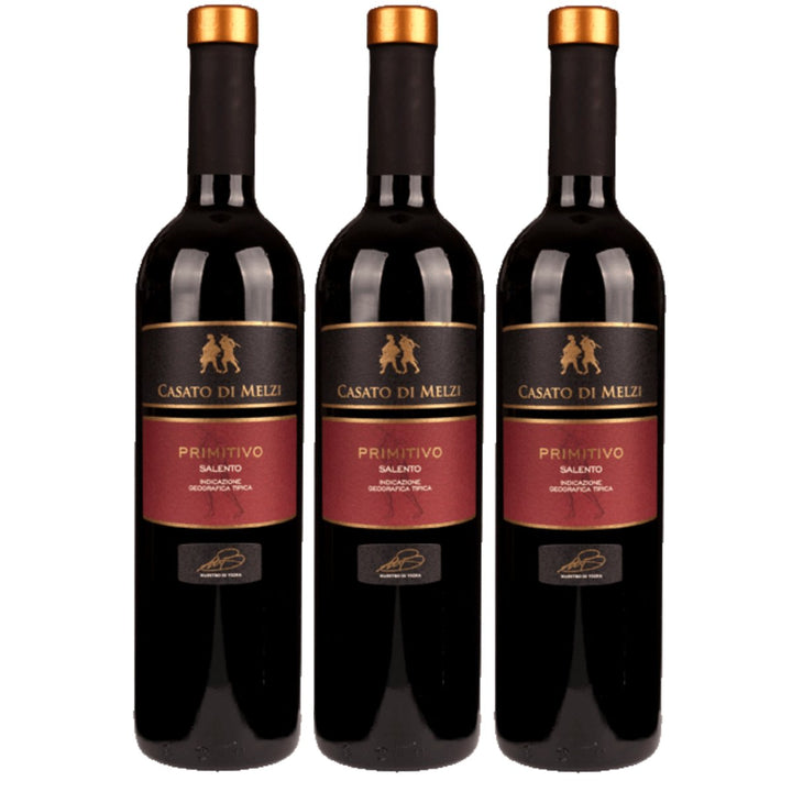 Biscardo Casato di Melzi Primitivo Salento IGT trocken Rotwein Rot Trocken Italien (3 x 0,75l) - Versanel - 