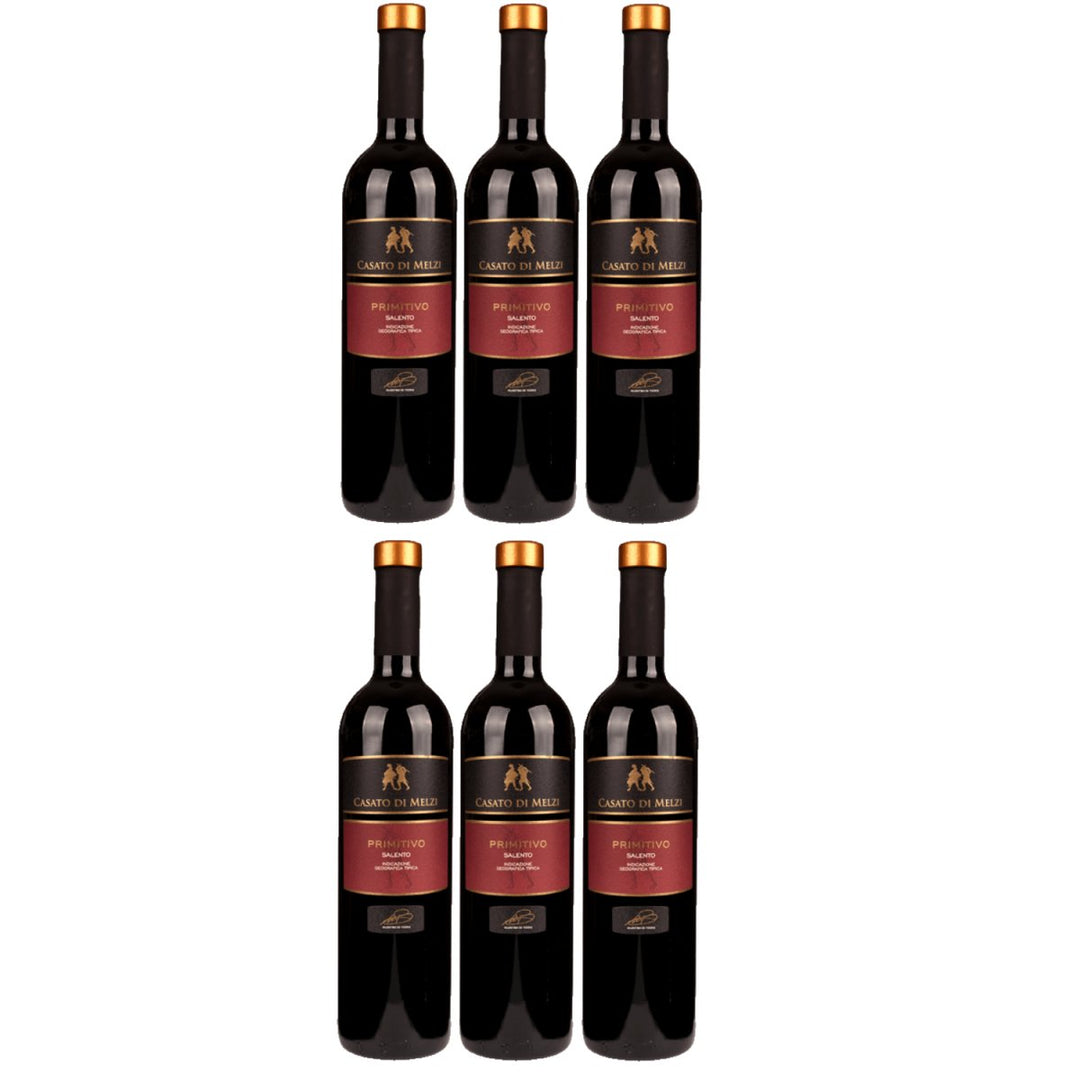 Biscardo Casato di Melzi Primitivo Salento IGT trocken Rotwein Rot Trocken Italien (6 x 0,75l) - Versanel - 