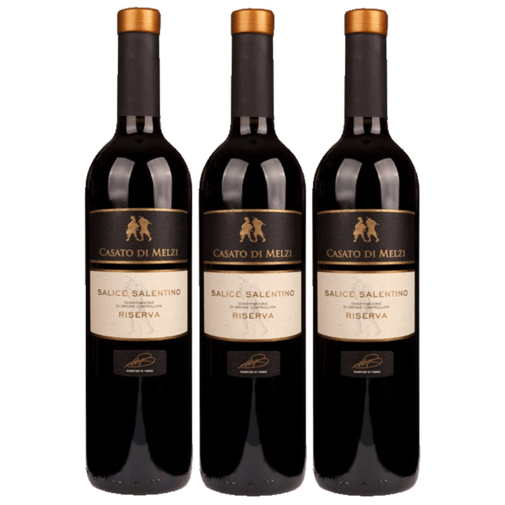 Biscardo Casato di Melzi Salice Salentino Riserva trocken Rotwein Rot Trocken Italien (3 x 0,75l) - Versanel - 