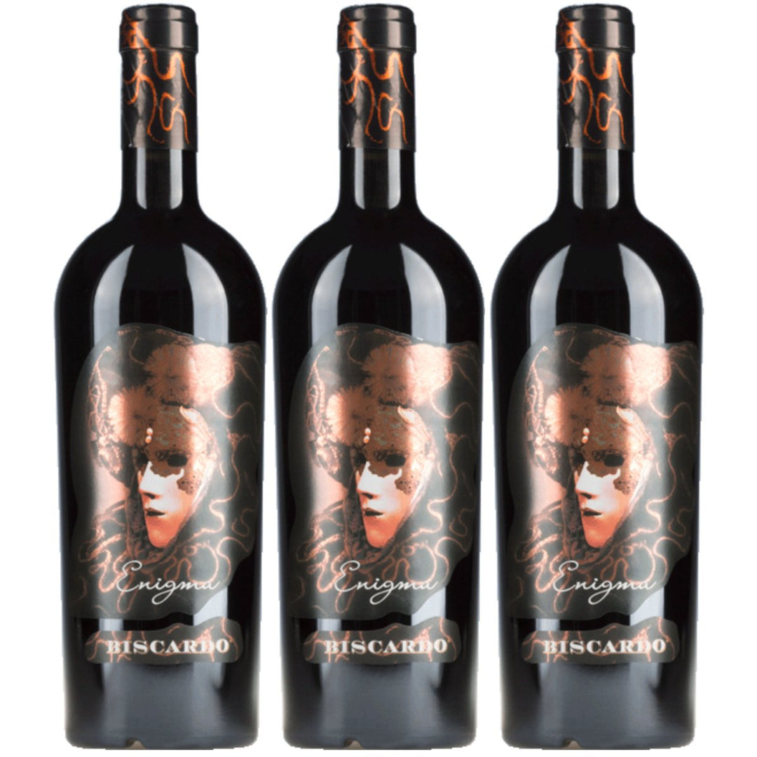 Biscardo Enigma Appassiment Sangiovese Rubicone Veneto halbtrocken Rotwein Rot Trocken Italien (3 x 0,75l) - Versanel - 