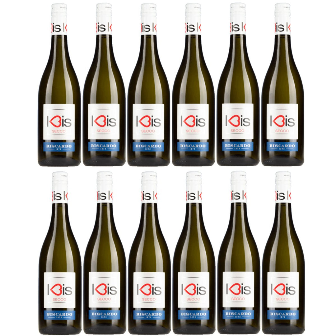 Biscardo I - Bis Frizzante Bisecco Bianco Garganega Trebbiano Schaumwein Veneto Italien (12 x 0,75l) - Versanel - 