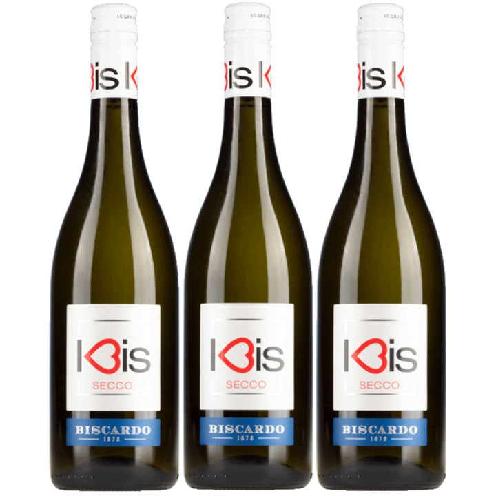 Biscardo I - Bis Frizzante Bisecco Bianco Garganega Trebbiano Schaumwein Veneto Italien (3 x 0,75l) - Versanel - 