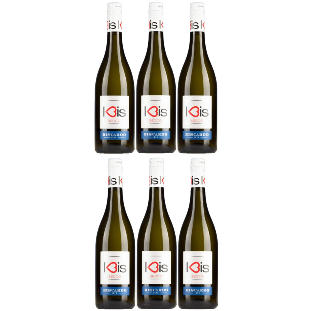 Biscardo I - Bis Frizzante Bisecco Bianco Garganega Trebbiano Schaumwein Veneto Italien (6 x 0,75l) - Versanel - 