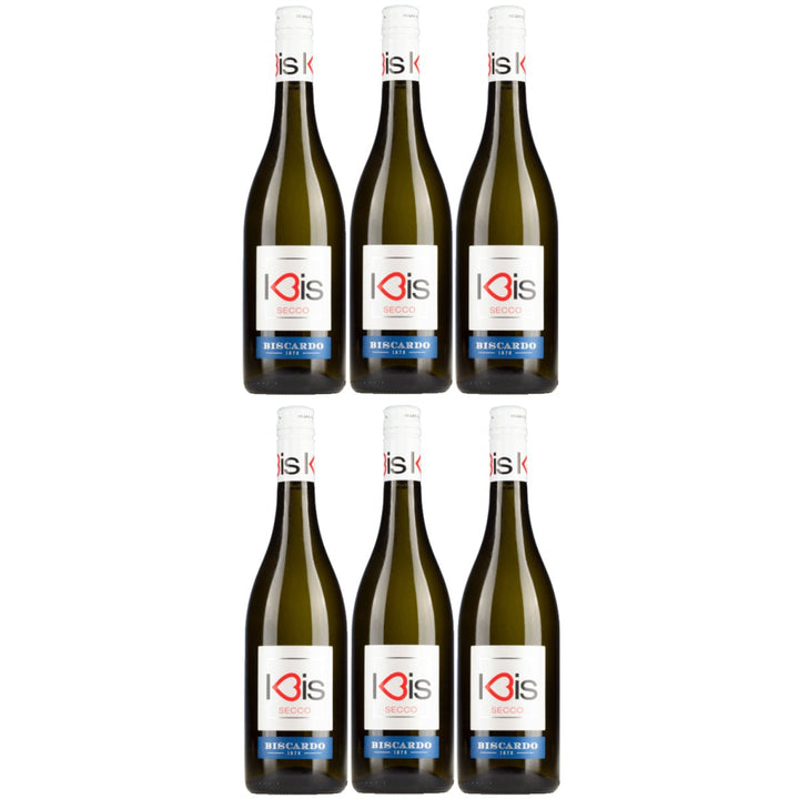 Biscardo I - Bis Frizzante Bisecco Bianco Garganega Trebbiano Schaumwein Veneto Italien (6 x 0,75l) - Versanel - 