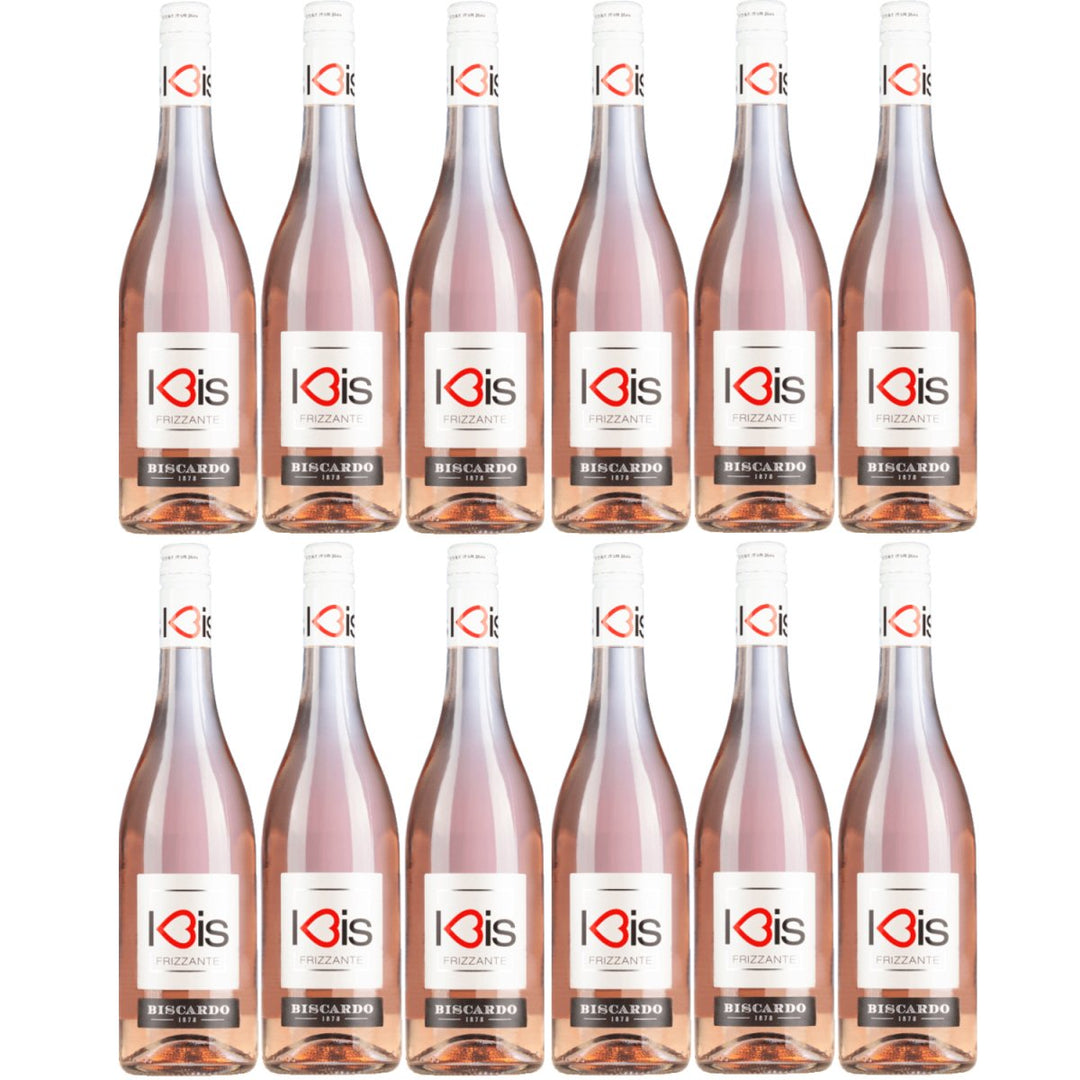 Biscardo I - Bis Frizzante Merlot Rosato Schaumwein Veneto Italien (12 x 0,75l) - Versanel - 