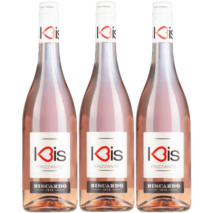 Biscardo I - Bis Frizzante Merlot Rosato Schaumwein Veneto Italien (3 x 0,75l) - Versanel - 