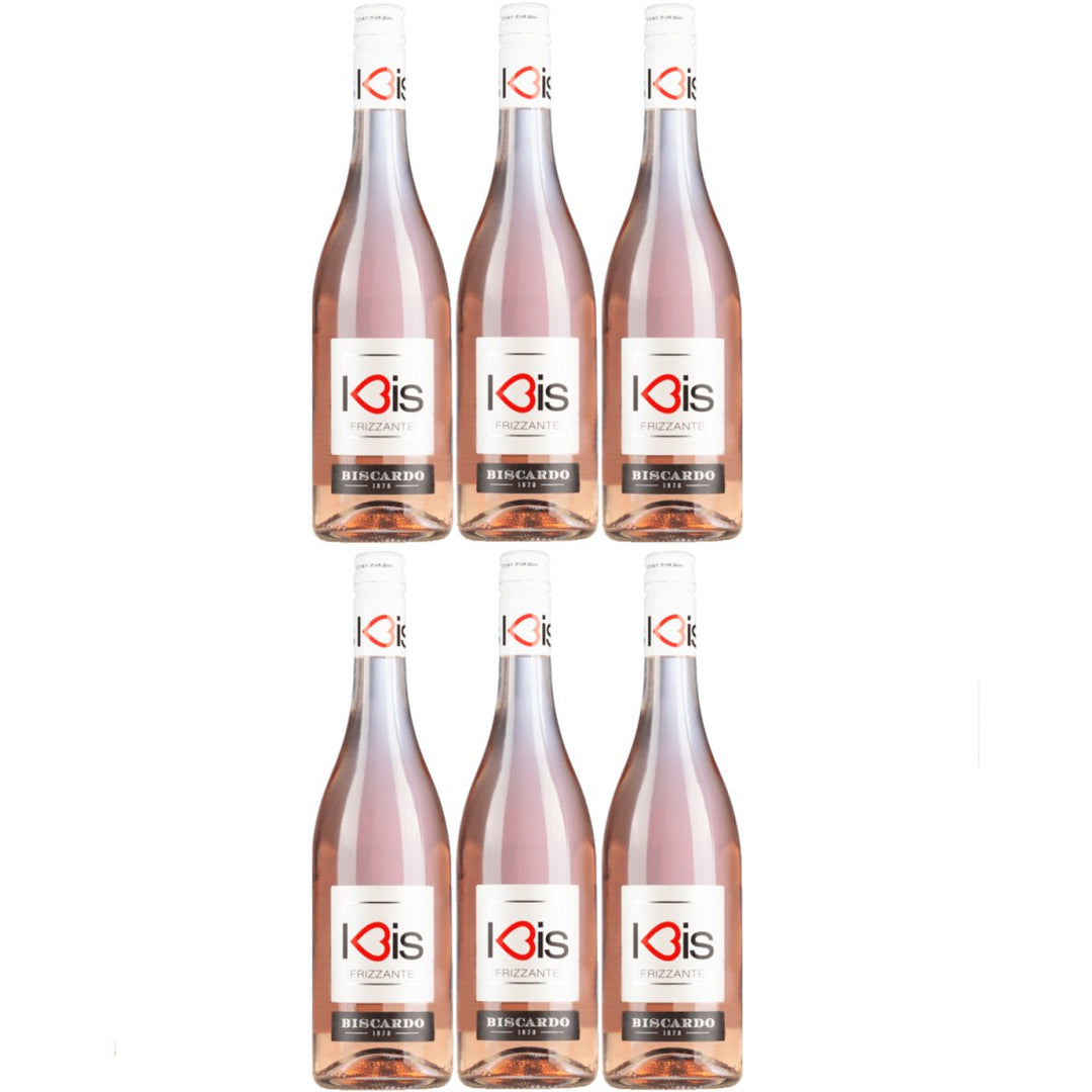 Biscardo I - Bis Frizzante Merlot Rosato Schaumwein Veneto Italien (6 x 0,75l) - Versanel - 