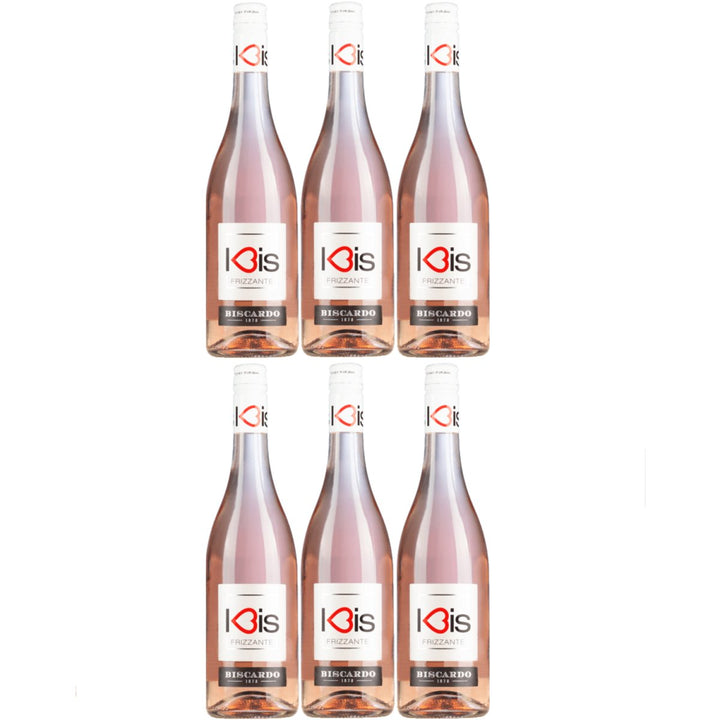 Biscardo I - Bis Frizzante Merlot Rosato Schaumwein Veneto Italien (6 x 0,75l) - Versanel - 