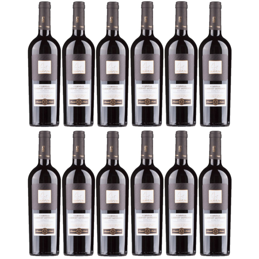 Biscardo Mavum Corvina Cabernet trocken Rotwein Rot Trocken Italien (12 x 0,75l) - Versanel - 