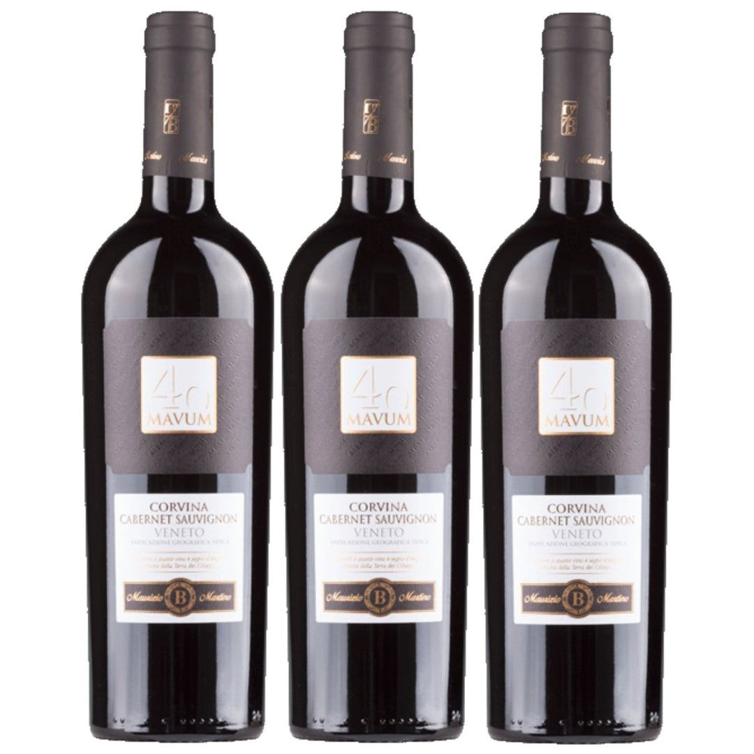Biscardo Mavum Corvina Cabernet trocken Rotwein Rot Trocken Italien (3 x 0,75l) - Versanel - 