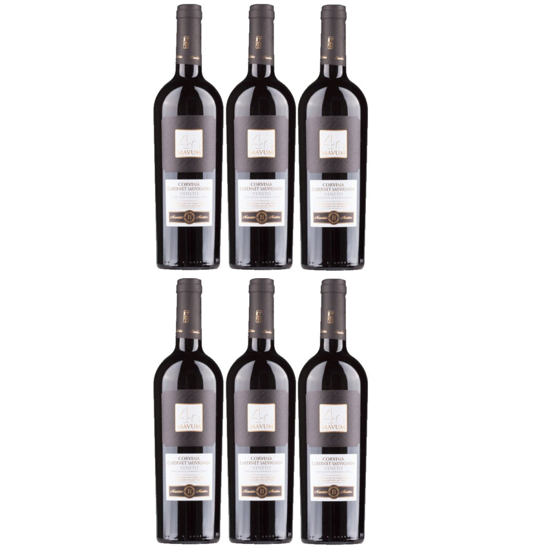 Biscardo Mavum Corvina Cabernet trocken Rotwein Rot Trocken Italien (6 x 0,75l) - Versanel - 