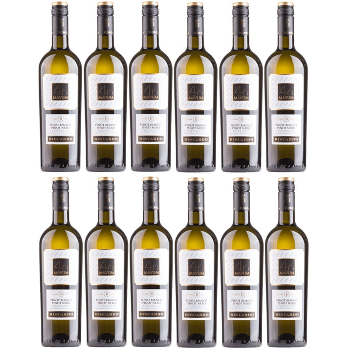 Biscardo Mavum Pinot Bianco Pinot Nero Weisswein Wein Trocken Weiß Italien (12 x 0,75l) - Versanel - 