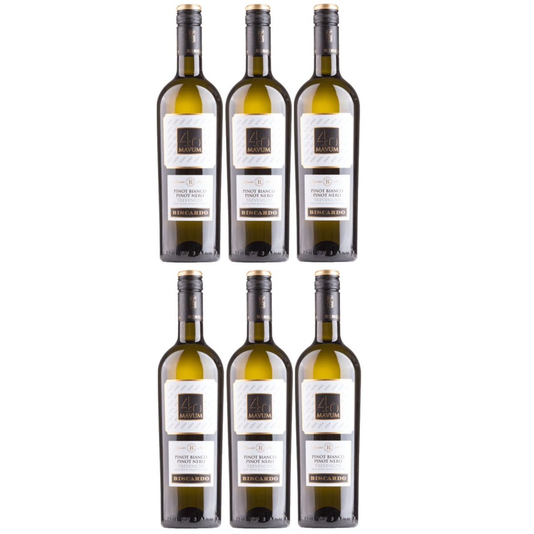 Biscardo Mavum Pinot Bianco Pinot Nero Weisswein Wein Trocken Weiß Italien (6 x 0,75l) - Versanel - 