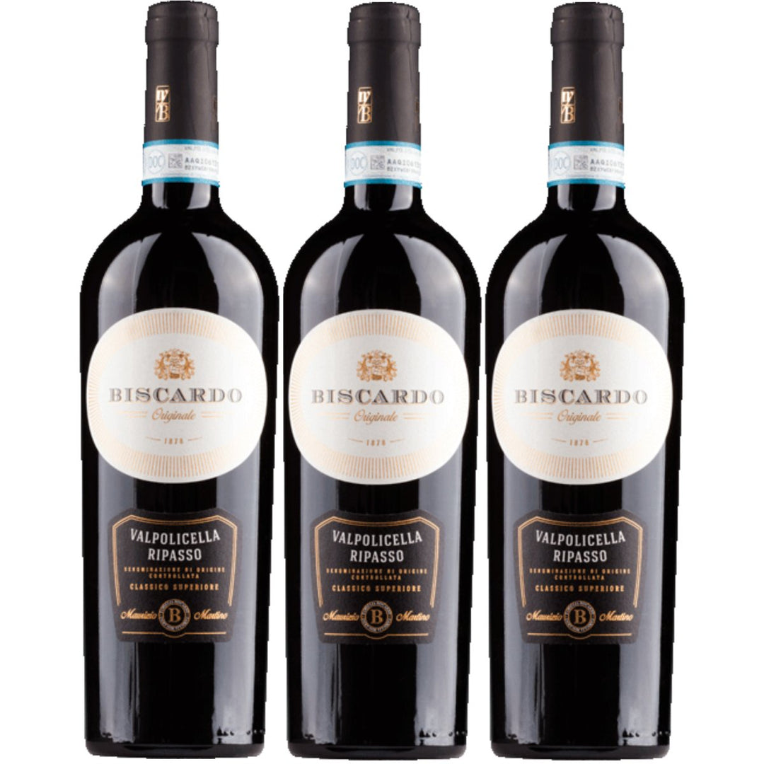 Biscardo Ripasso della Valpolicella Veneto Rotwein Rot Trocken Italien ( 3 x 0,75l) - Versanel - 