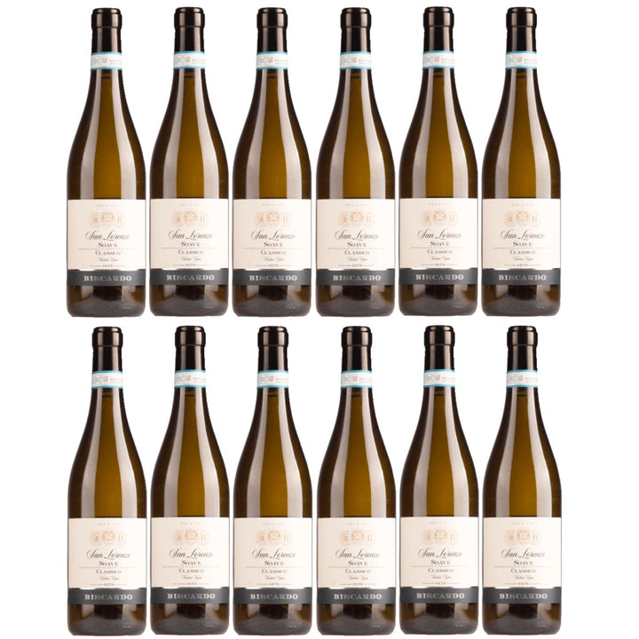 Biscardo San Lorenzo Soave Classico Vigne Vecchia Weisswein Wein Trocken Weiß Italien (12 x 0,75l) - Versanel - 