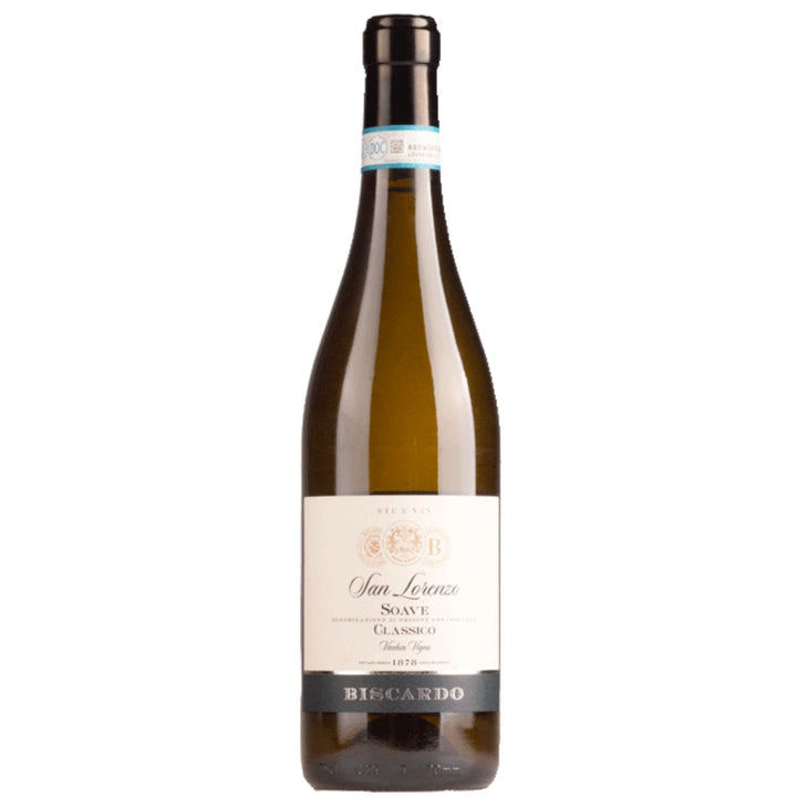 Biscardo San Lorenzo Soave Classico Vigne Vecchia Weisswein Wein Trocken Weiß Italien (3 x 0,75l) - Versanel - 
