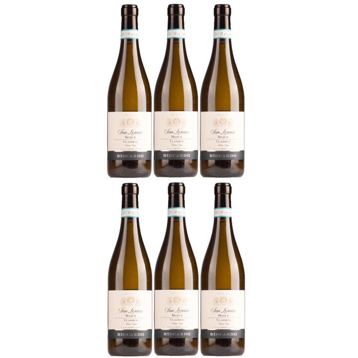 Biscardo San Lorenzo Soave Classico Vigne Vecchia Weisswein Wein Trocken Weiß Italien (6 x 0,75l) - Versanel - 