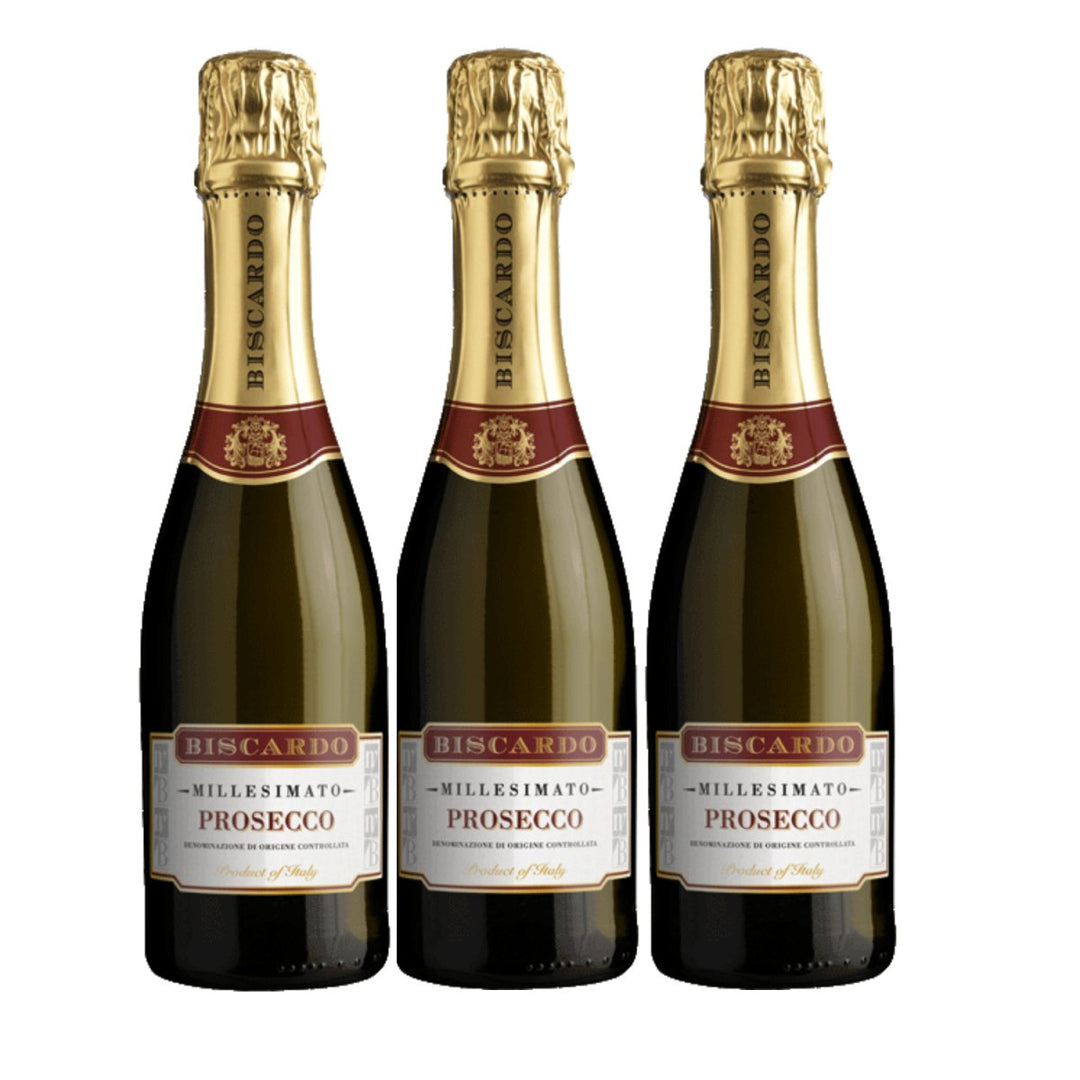 Biscardo Spumante Piccolo Glera Schaumwein brut Italien (3 x 0,375l) - Versanel - 