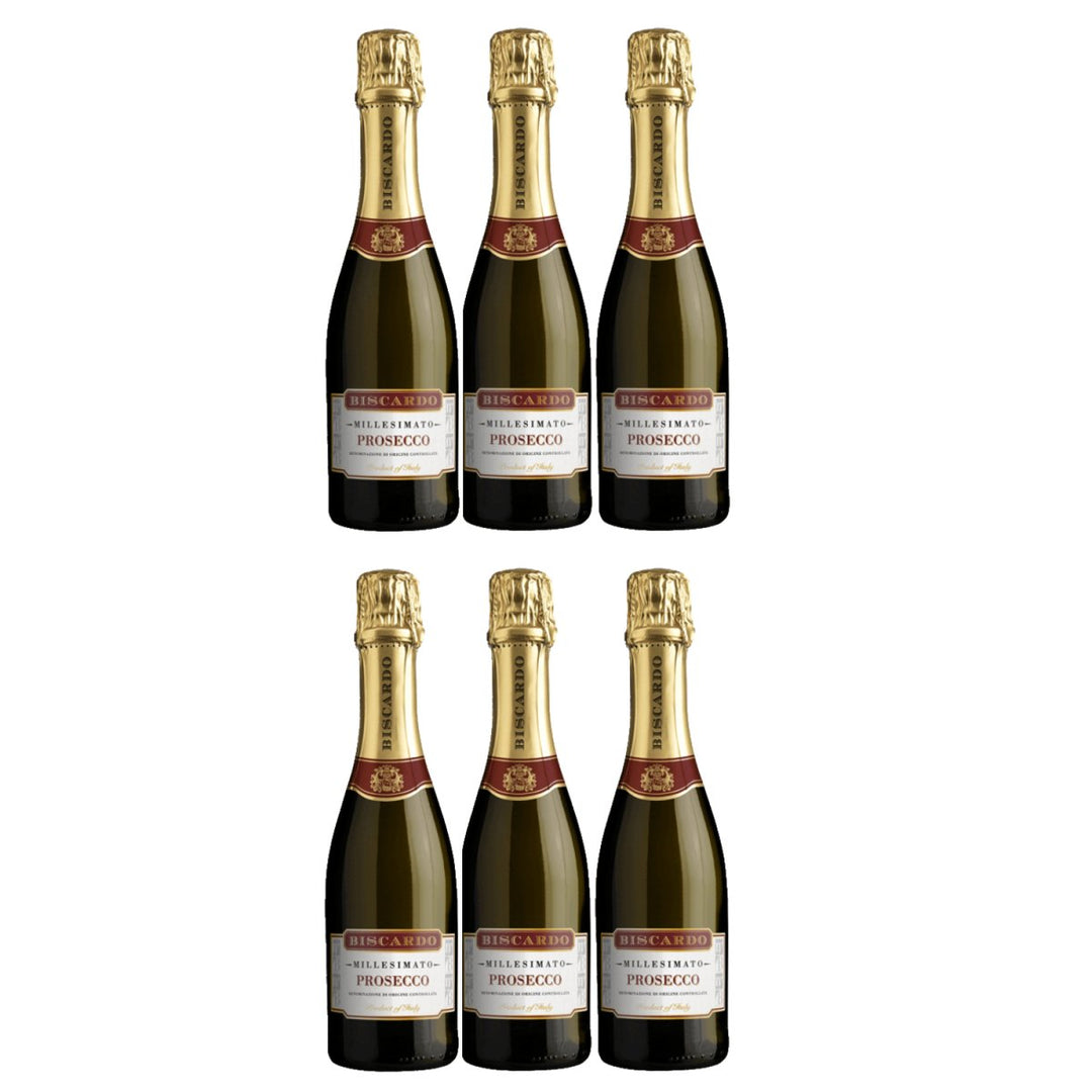 Biscardo Spumante Piccolo Glera Schaumwein brut Italien (6 x 0,375l) - Versanel - 