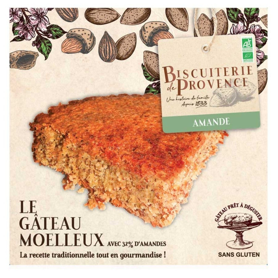 Biscuiterie de Provence Mandelkuchen BIO Kuchen Süßgebäck Glutenfrei Frankreich (3 x 225g) - Versanel - 