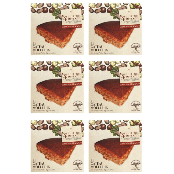 Biscuiterie de Provence Mandelkuchen mit Kastanien Kuchen Süßgebäck Glutenfrei Frankreich (6 x 240g) - Versanel - 