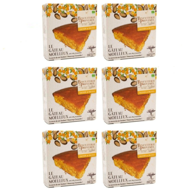 Biscuiterie de Provence Mandelkuchen mit Orange BIO Kuchen Süßgebäck Glutenfrei Frankreich (6 x 110g) - Versanel - 