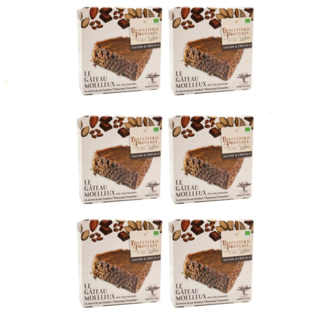 Biscuiterie de Provence Mandelkuchen mit Schokolade BIO Kuchen Süßgebäck Glutenfrei Frankreich (6 x 110g) - Versanel - 