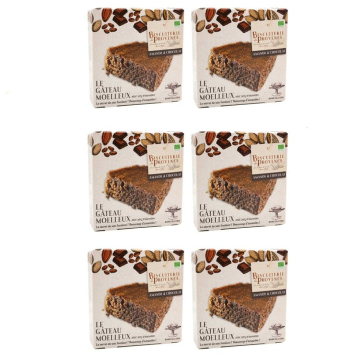 Biscuiterie de Provence Mandelkuchen mit Schokolade BIO Kuchen Süßgebäck Glutenfrei Frankreich (6 x 110g) - Versanel - 