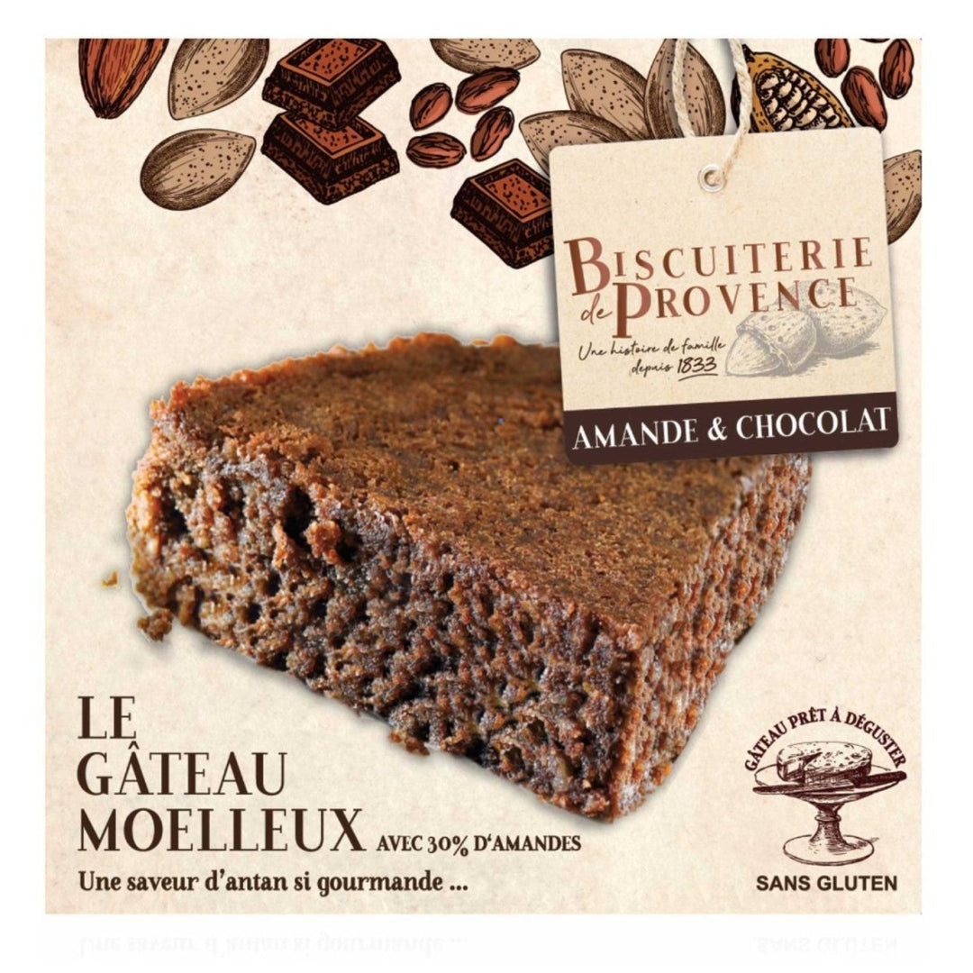 Biscuiterie de Provence Mandelkuchen mit Schokolade Kuchen Süßgebäck Glutenfrei Frankreich (3 x 240g) - Versanel - 
