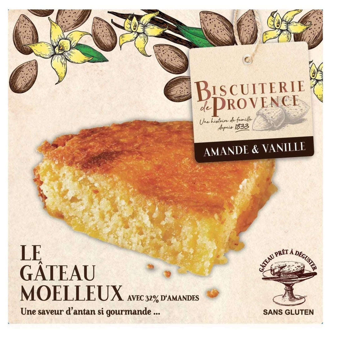 Biscuiterie de Provence Mandelkuchen mit Vanille Kuchen Süßgebäck Glutenfrei Frankreich (6 x 240g) - Versanel - 