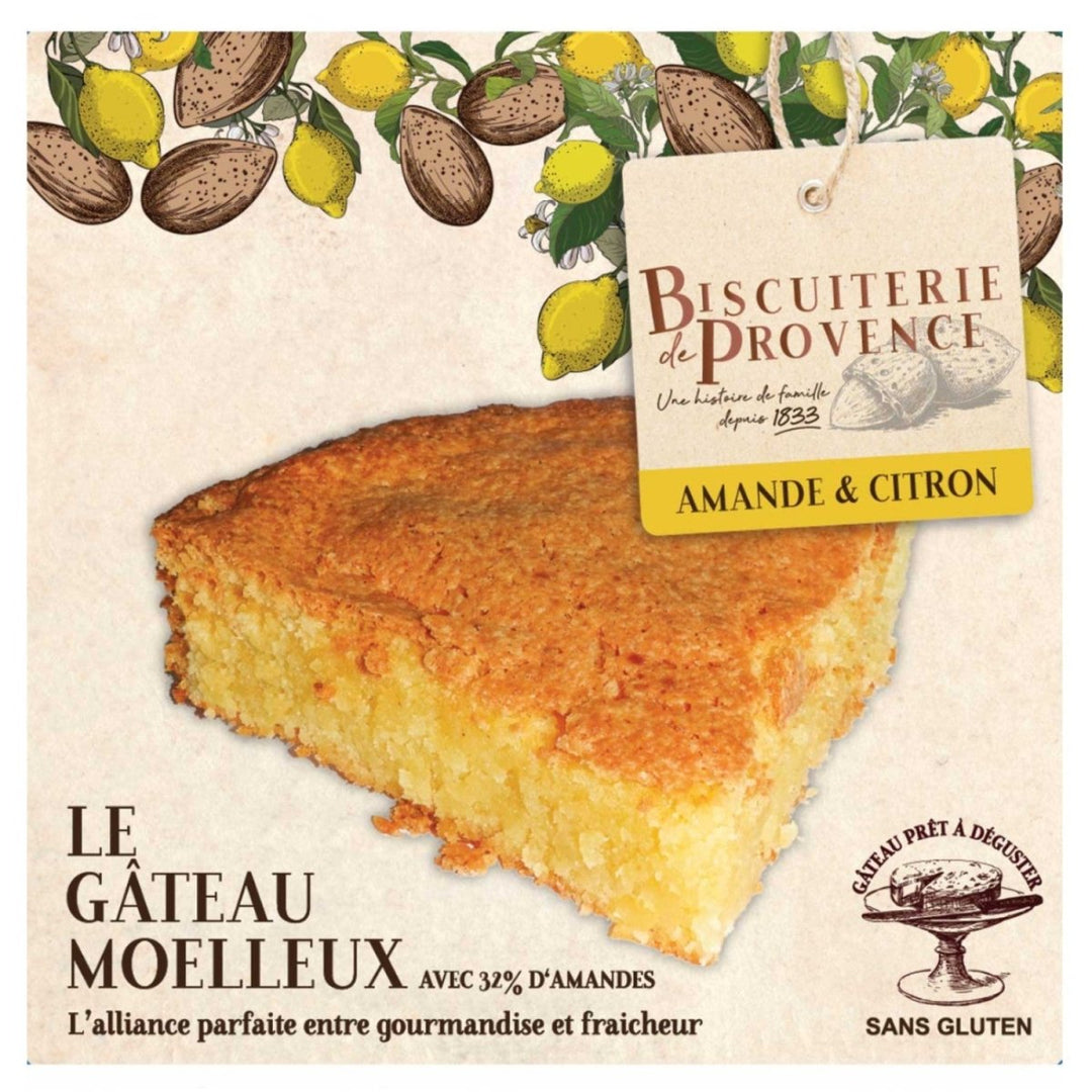 Biscuiterie de Provence Mandelkuchen mit Zitrone Kuchen Süßgebäck Glutenfrei Frankreich (6 x 240g) - Versanel - 
