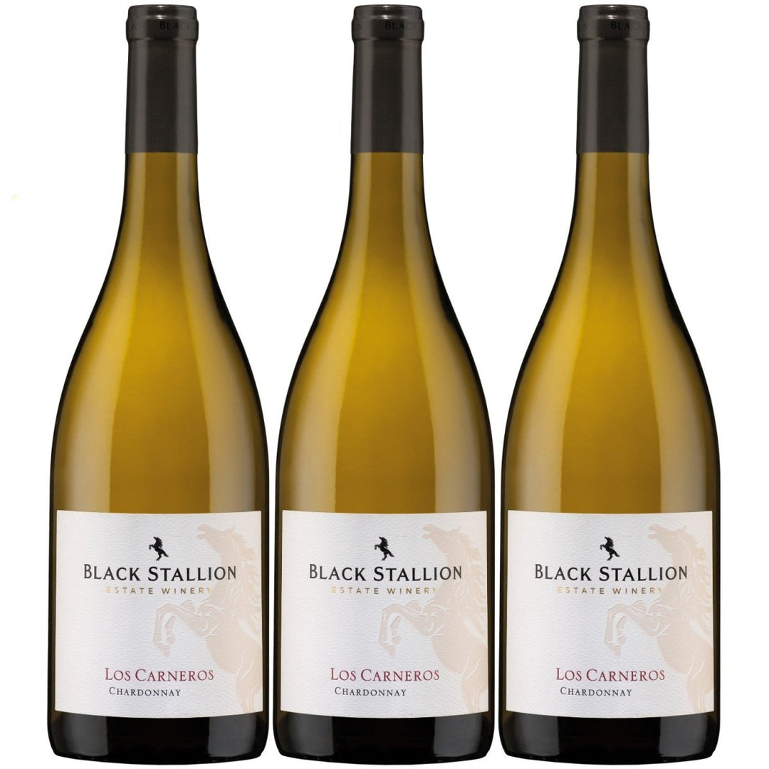 Black Stallion Estate Winery Chardonnay Weisswein Weiss trocken USA (3 x 0.75 l) - Versanel -
