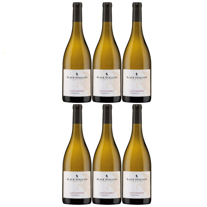 Black Stallion Estate Winery Chardonnay Weisswein Weiss trocken USA (6 x 0.75 l) - Versanel -