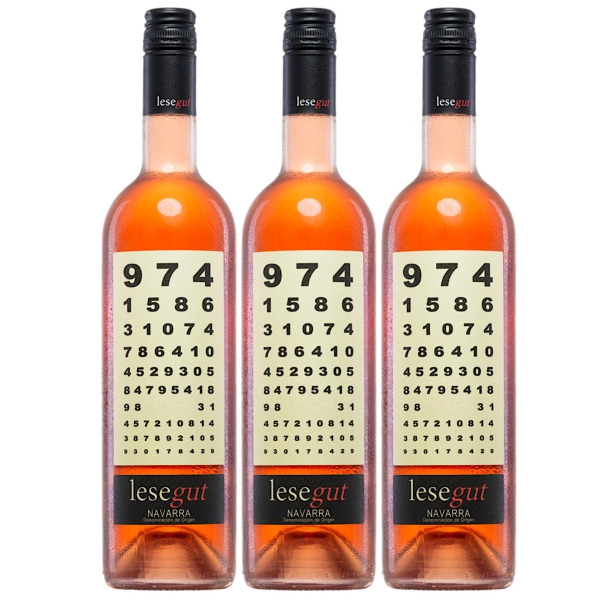 Bodegas Agronavarra Lesegut Rosado Trocken Roséwein Vegan Spanien (3 x 0,75 l) - Versanel - 