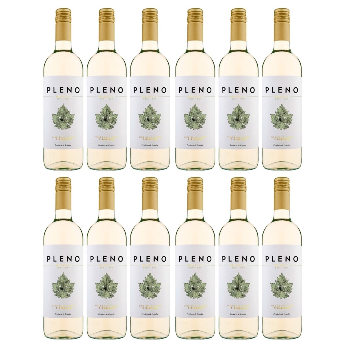 Bodegas Agronavarra Pleno Blanco Semi - Dry Halbtrocken Weißwein Vegan Spanien (12 x 0,75 l) - Versanel - 