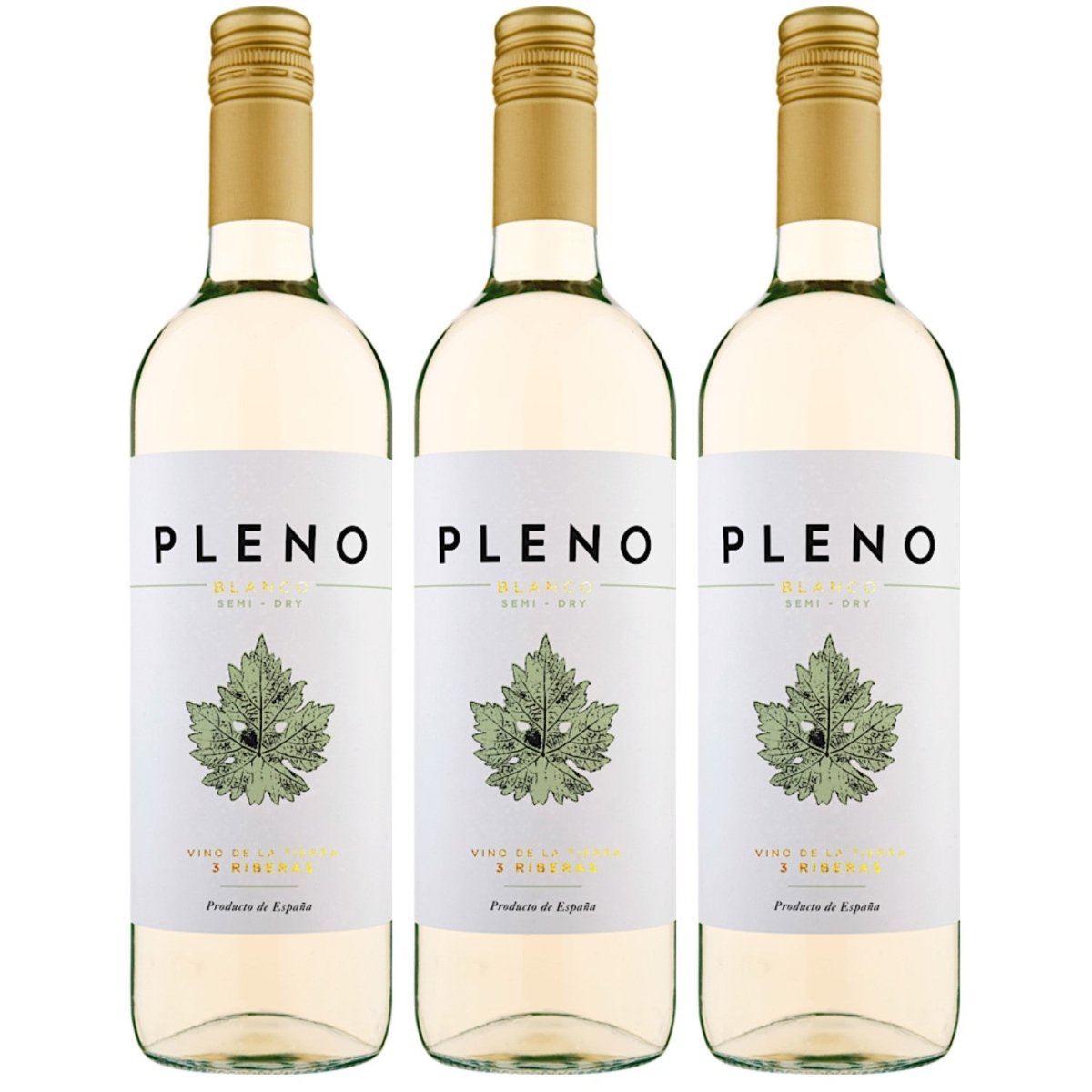 Bodegas Agronavarra Pleno Blanco Semi - Dry Halbtrocken Weißwein Vegan Spanien (3 x 0,75 l) - Versanel - 