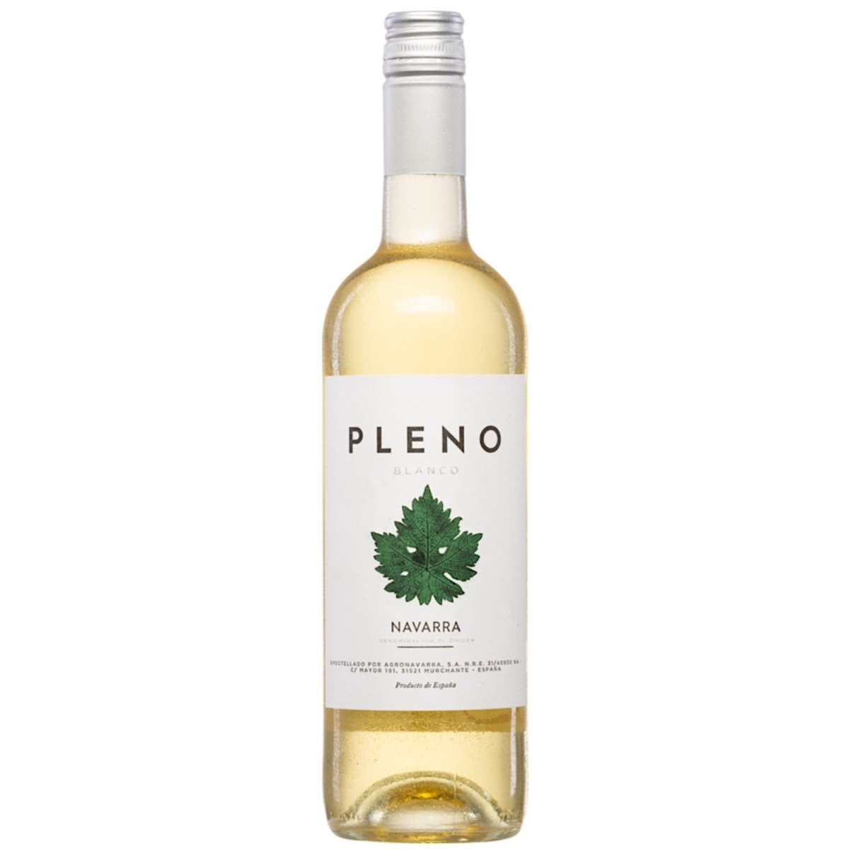 Bodegas Agronavarra Pleno Blanco Trocken Weißwein Vegan Spanien (12 x 0,75 l) - Versanel - 