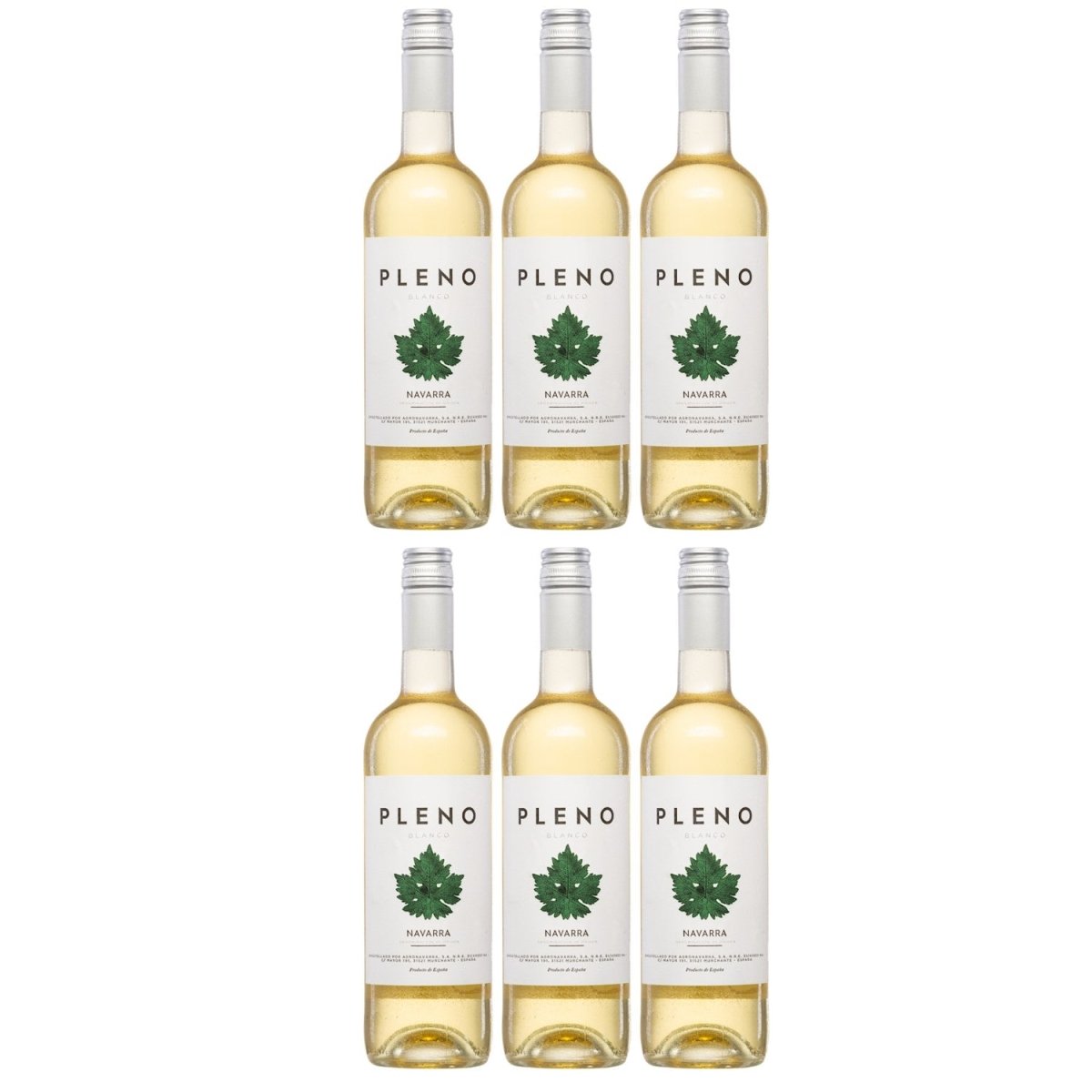 Bodegas Agronavarra Pleno Blanco Trocken Weißwein Vegan Spanien (6 x 0,75 l) - Versanel - 